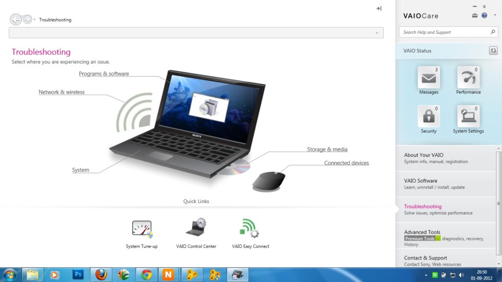 use sony vaio recovery disk windows 7 with new hard drive