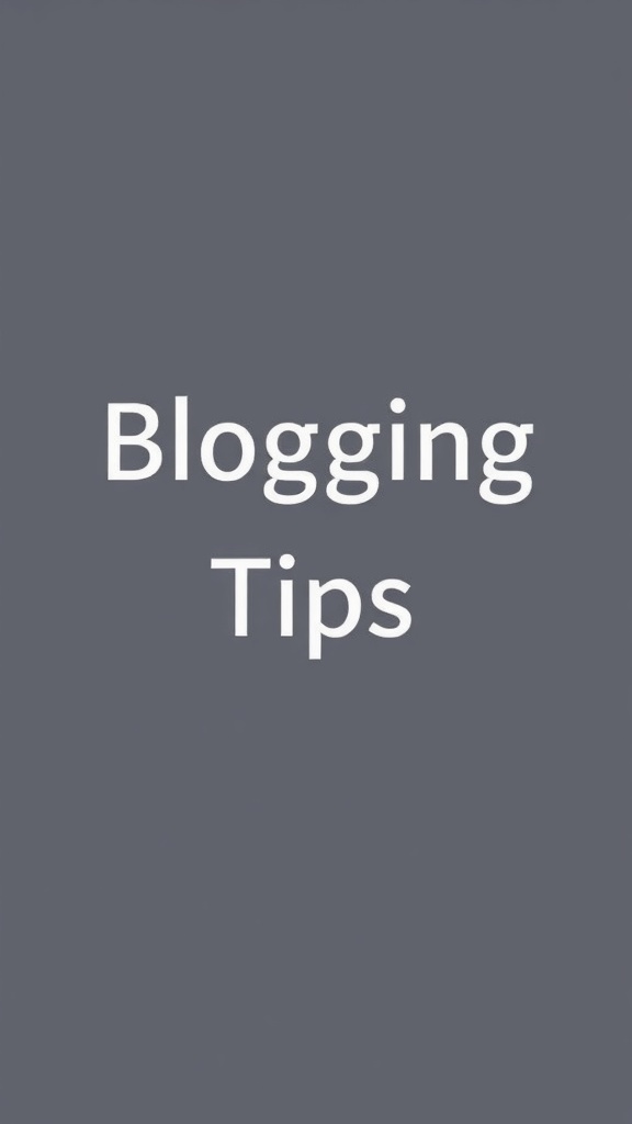 Blogging Tips image
