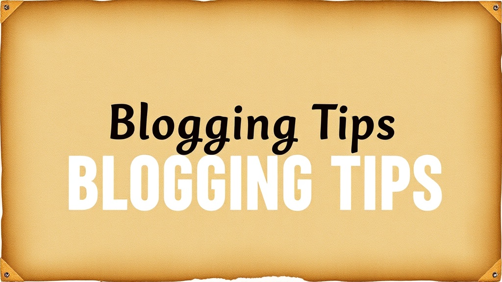 Blogging Tips image