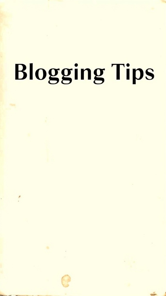 Blogging Tips image